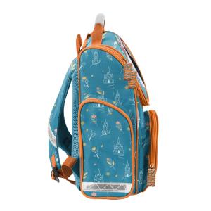 4-TEILIGES SCHULSET: SCHULRANZEN + TURNBEUTEL + BEFÜLLTE FEDERMAPPE + FAULENZER FEDERMAPPE - FROZEN - BLAU Bild 4