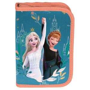 4-TEILIGES SCHULSET: SCHULRANZEN + TURNBEUTEL + BEFÜLLTE FEDERMAPPE + FAULENZER FEDERMAPPE - FROZEN - BLAU Bild 10