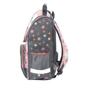 3-TEILIGES SCHULSET: SCHULRANZEN + TURNBEUTEL + UNBEFÜLLTE FEDERMAPPE - PANDA - ALTROSA / GRAU Bild 5