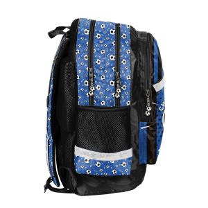 3-TEILIGES SCHULSET: RUCKSACK 3D PRÄGEDRUCK MOTIV + TURNBEUTEL + BEFÜLLTE FEDERMAPPE - FOOTBALL - BLAU Bild 5
