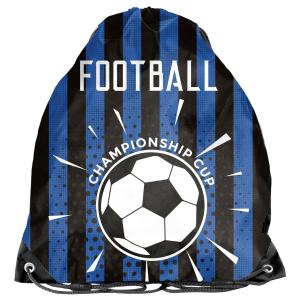 3-TEILIGES SCHULSET: RUCKSACK 3D PRÄGEDRUCK MOTIV + TURNBEUTEL + BEFÜLLTE FEDERMAPPE - FOOTBALL - BLAU Bild 6