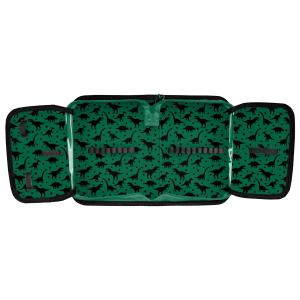 3-TEILIGES SCHULSET: SCHULRANZEN + TURNBEUTEL + UNBEFÜLLTE FEDERMAPPE - DINOSAURIER - SCHWARZ Bild 9