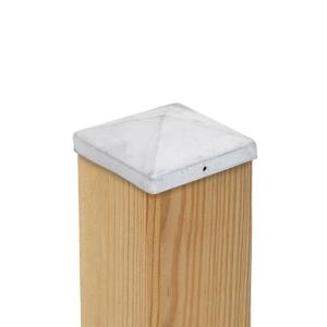 PFOSTENKAPPE PYRAMIDE STAHL FEUERVERZINKT 151 x 151 MM