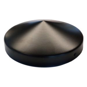 PFOSTENKAPPE RUND STAHL SCHWARZ PULVERBESCHICHTET 81 MM DURCHMESSER Bild 2