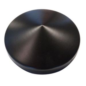 PFOSTENKAPPE RUND STAHL SCHWARZ PULVERBESCHICHTET 81 MM DURCHMESSER Bild 3