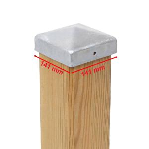 PFOSTENKAPPE PYRAMIDE STAHL FEUERVERZINKT 141 x 141 MM Bild 3