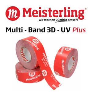 Meisterling® Multi - Band 3D - UV PLUS rot - 60mm breit, 1 Rolle 40 m - von Hand reißbar - Klebeband für Dampfbremse etc.