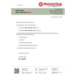 Meisterling® Multi - Band 3D - UV PLUS rot - 70mm breit, 1 Rolle 40 m - von Hand reißbar - Klebeband für Dampfbremse etc. Bild 4