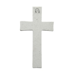Wandkreuz aus Naturstein – 26 cm – Handgefertigtes Steinkreuz mit Flechtmuster Bild 4