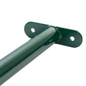 Reckstange 60 cm Metall Grün – stabile Turnstange für Spielturm & Garten inkl. Schrauben, Scheiben & Abdeckkappen Bild 3