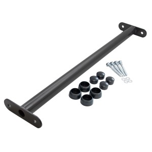 Reckstange 60 cm Metall Anthrazit – stabile Turnstange für Spielturm & Garten inkl. Schrauben, Scheiben & Abdeckkappen Bild 2
