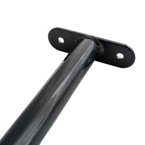 Reckstange 60 cm Metall Anthrazit – stabile Turnstange für Spielturm & Garten inkl. Schrauben, Scheiben & Abdeckkappen Bild 3