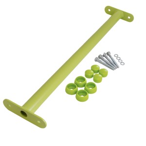 Reckstange 60 cm Metall Apfelgrün / Lime – stabile Turnstange für Spielturm & Garten inkl. Schrauben, Scheiben & Abdeckkappen Bild 2