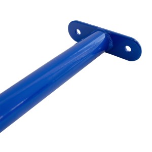 Reckstange 60 cm Metall Blau – stabile Turnstange für Spielturm & Garten inkl. Schrauben, Scheiben & Abdeckkappen Bild 3