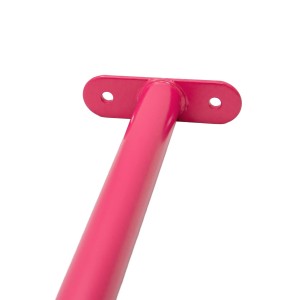 Reckstange 60 cm Metall Rosa – stabile Turnstange für Spielturm & Garten inkl. Schrauben, Scheiben & Abdeckkappen Bild 3