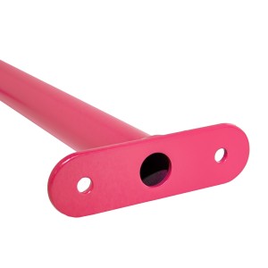 Reckstange 60 cm Metall Rosa – stabile Turnstange für Spielturm & Garten inkl. Schrauben, Scheiben & Abdeckkappen Bild 4