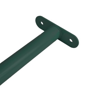 Reckstange 125 cm Metall Grün – stabile Turnstange für Spielturm & Garten inkl. Schrauben, Scheiben & Abdeckkappen Bild 3