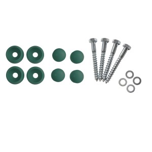 Reckstange 125 cm Metall Grün – stabile Turnstange für Spielturm & Garten inkl. Schrauben, Scheiben & Abdeckkappen Bild 5