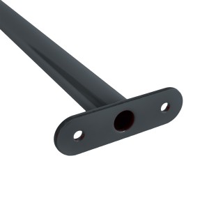 Reckstange 125 cm Metall Anthrazit – stabile Turnstange für Spielturm & Garten inkl. Schrauben, Scheiben & Abdeckkappen Bild 4