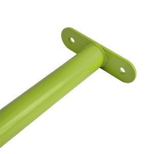 Reckstange 125 cm Metall Apfelgrün / Lime – stabile Turnstange für Spielturm & Garten inkl. Schrauben, Scheiben & Abdeckkappen Bild 3
