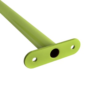 Reckstange 125 cm Metall Apfelgrün / Lime – stabile Turnstange für Spielturm & Garten inkl. Schrauben, Scheiben & Abdeckkappen Bild 4