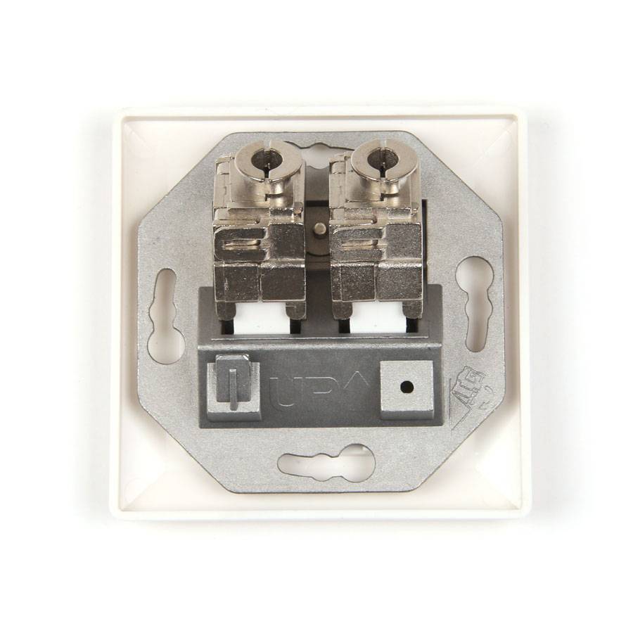 LogiLink wandcontactdoos Cat.6A met opbouwbehuizing, 2x