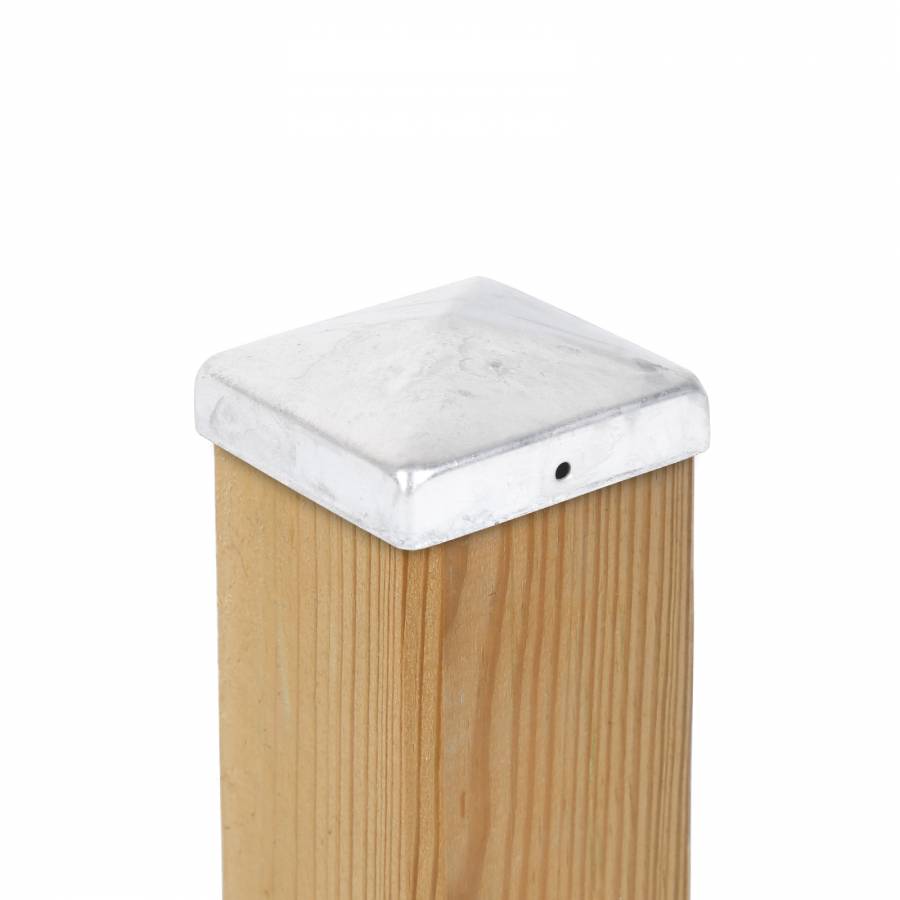 GEZU IMPEX Pfostenkappe Pyramide 100mm - Feuerverzinkt Für Zaunpfosten Rund