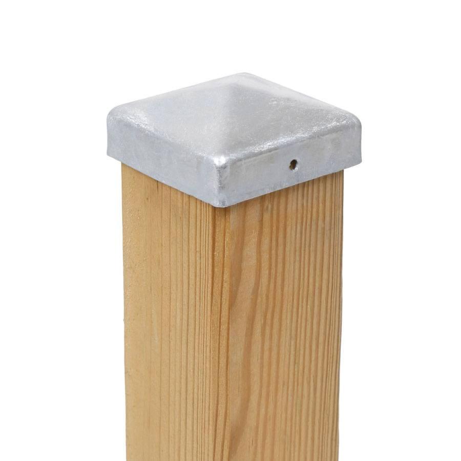 PFOSTENKAPPE PYRAMIDE STAHL FEUERVERZINKT 141 x 141 MM