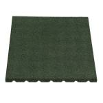 4 STÜCK = 1 m²  50 x 50 CM GUMMI FALLSCHUTZPLATTE 25 MM DICK - GRÜN