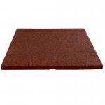 Fallschutzplatten 1 m² Rot-Braun 25 mm – 4x Gummi Fallschutzplatte 50x50 cm Spielplatz Bodenmatte