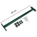Reckstange 60 cm Metall Grün – stabile Turnstange für Spielturm & Garten inkl. Schrauben, Scheiben & Abdeckkappen