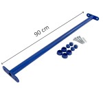 Reckstange 90 cm Metall Blau – stabile Turnstange für Spielturm & Garten inkl. Schrauben, Scheiben & Abdeckkappen